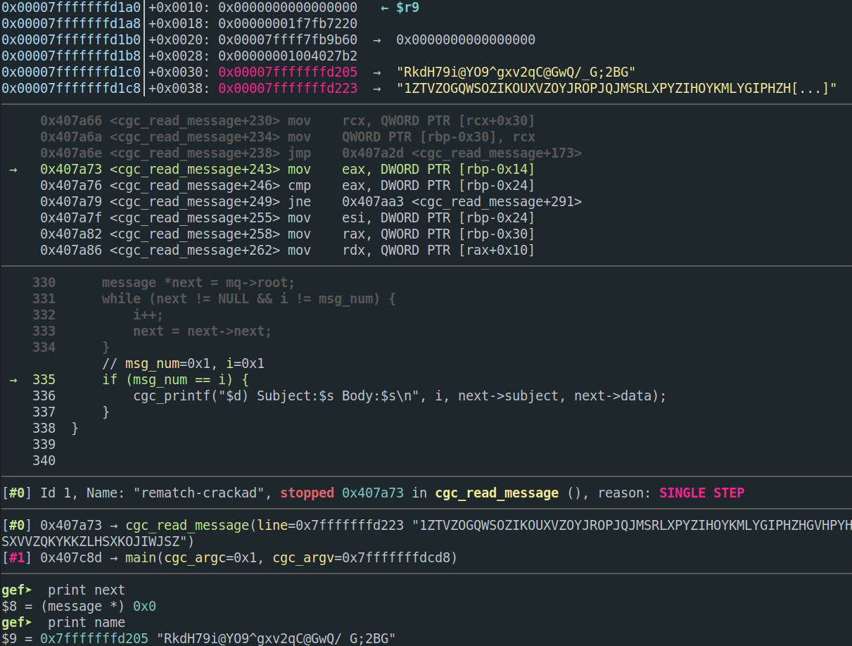 Debugging the NULL pointer deref